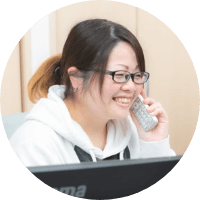 電話対応の様子