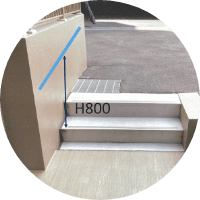 手すりの設置予想図